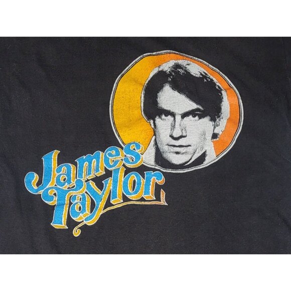 Vintage James Taylor Graphic T-Shirt Rare Concert 1977 JT - Picture 3 of 6